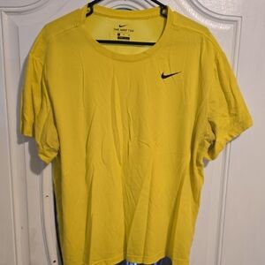 Nike Men's Bright Yellow Short Sleeve Tee